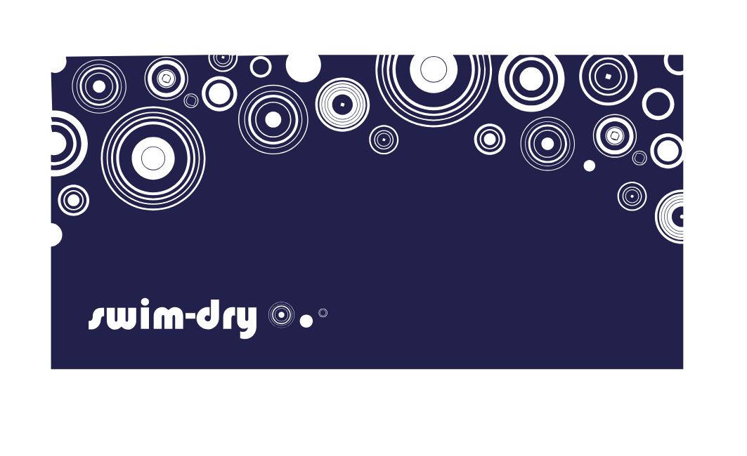 3413 Sea Breeze circle Navy (90 x 55 mm)