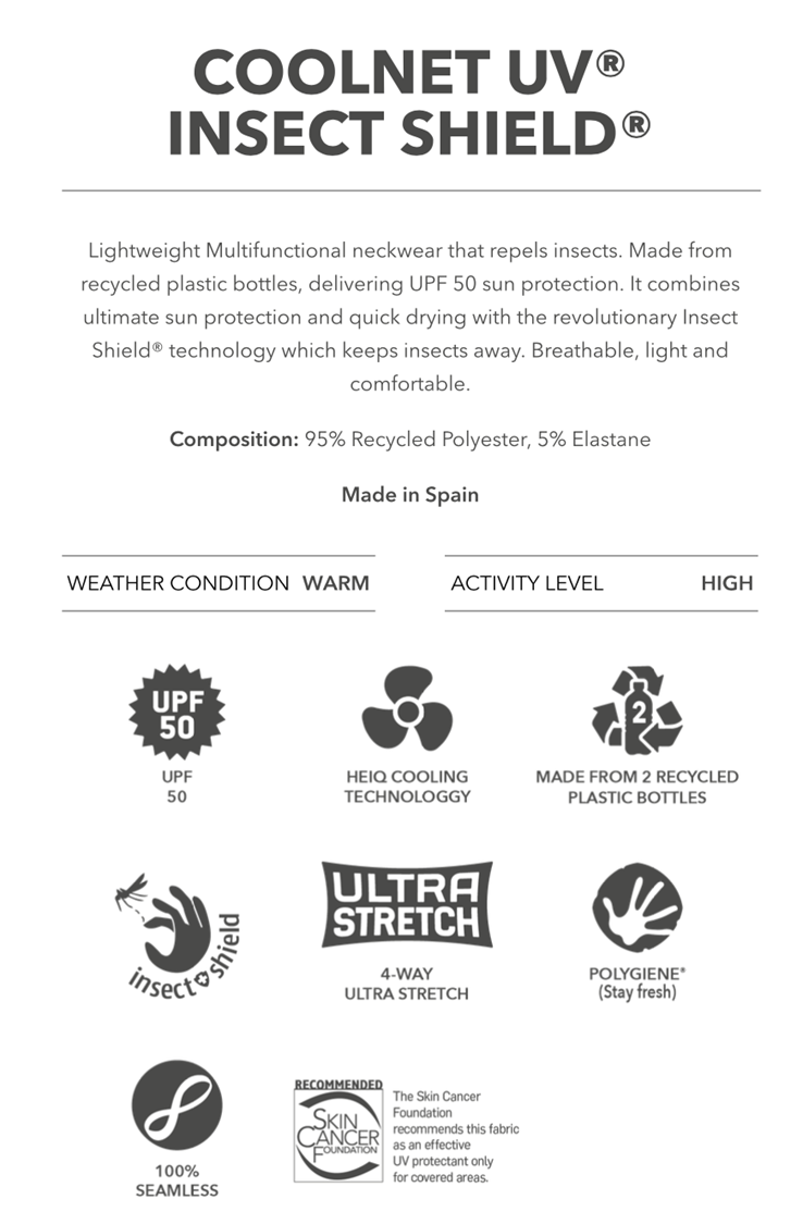 CoolNet UV Insect Shield Info