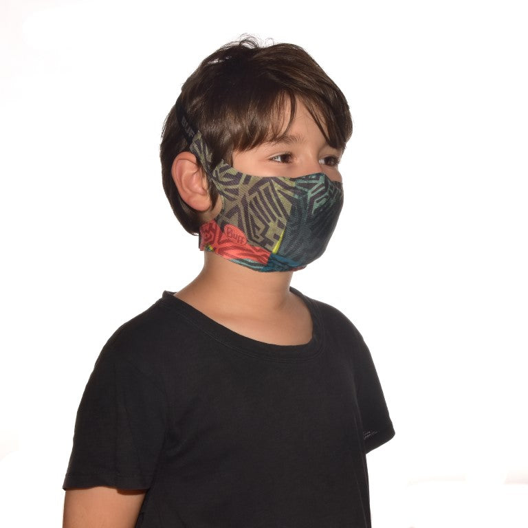 Buff Filter Mask Kids Stony Green