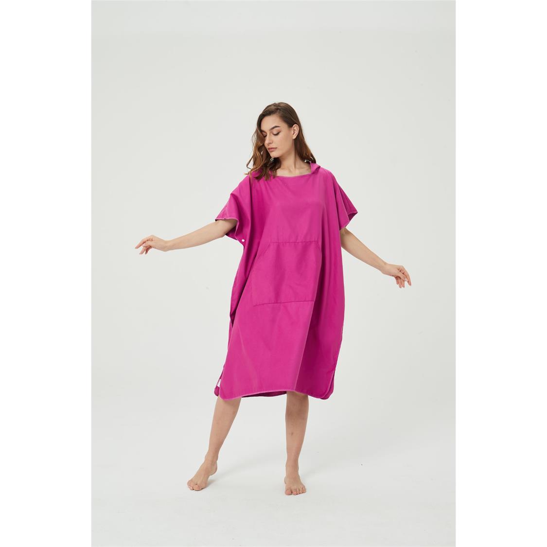 Hooded Towel Cerise 2