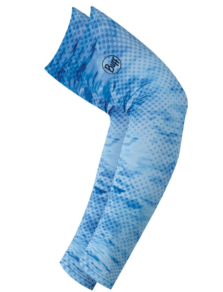 Buff Arm UV Sleeves Camo Blue L