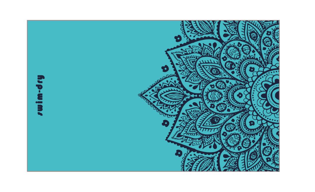 3598 Sea Breeze Plus Ethnic Teal  (90 x 55 mm)