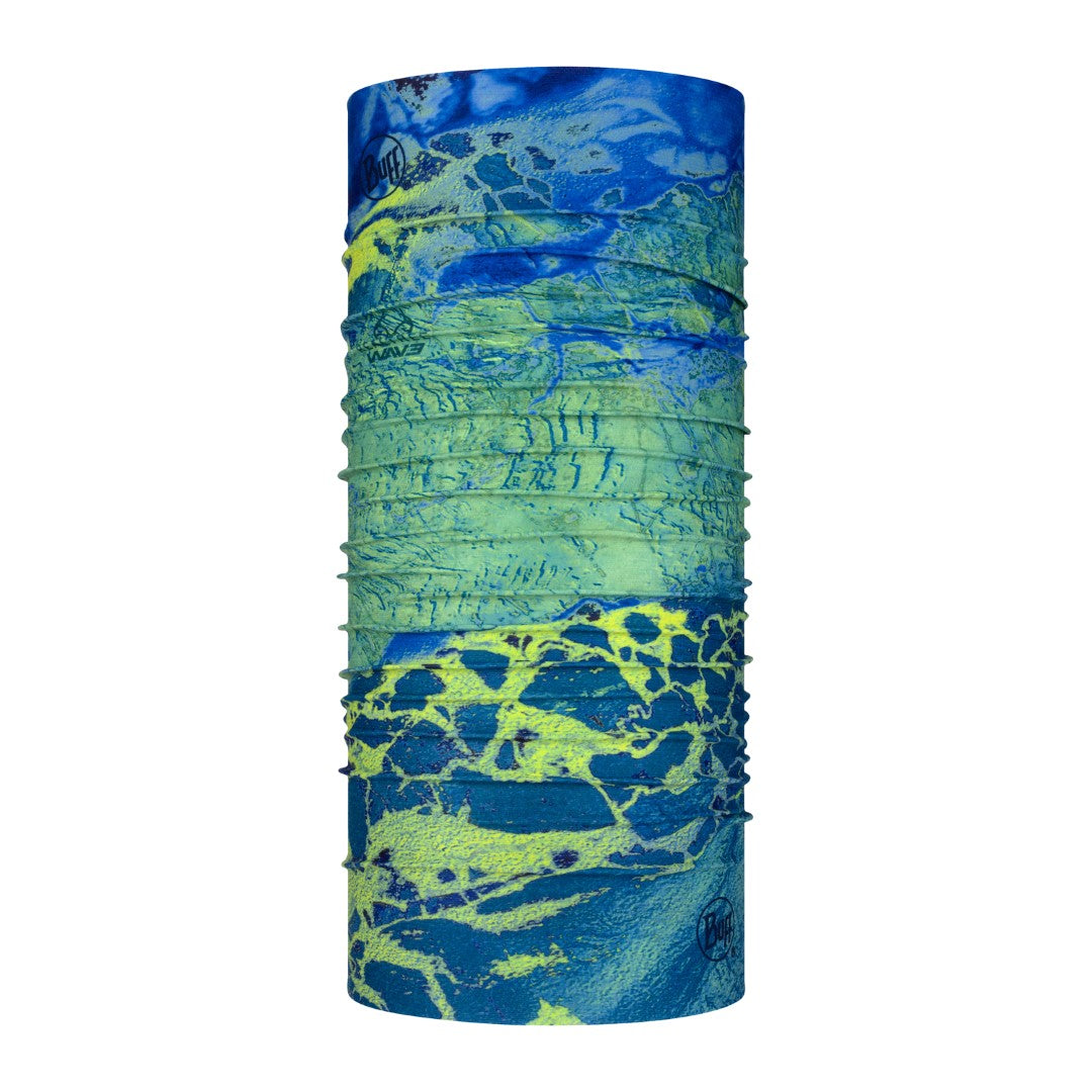 Buff Coolnet UV Realtree Wav3 Blue Yellow