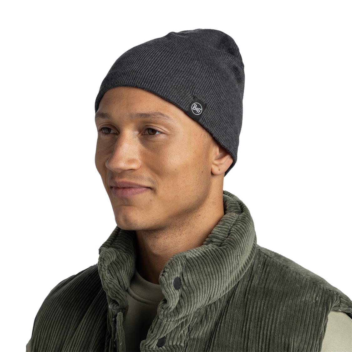 Knitted Beanie Lilon Short Grey heather -136679.93