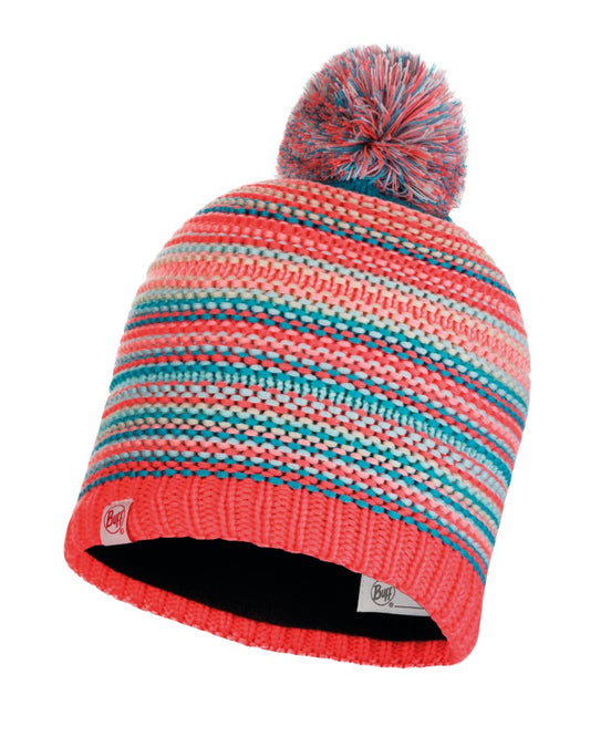 Buff Jr Hat Knitted Amity Coral Pink