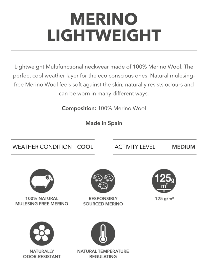 Merino Light Weight Info