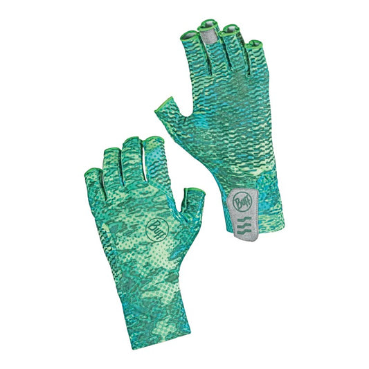 Buff Glove Aqua Pelagic Camo Green L